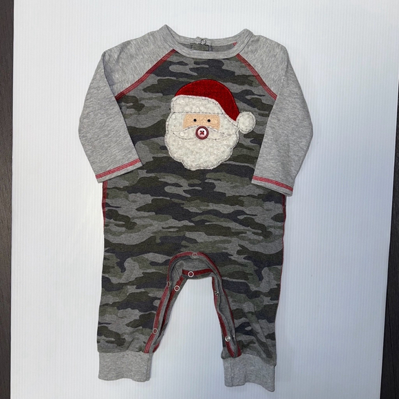 Mud Pie Kids Baby Santa Camo Christmas 1 Pc Boys Outfit Set 9-12 months Boy - Picture 6 of 8